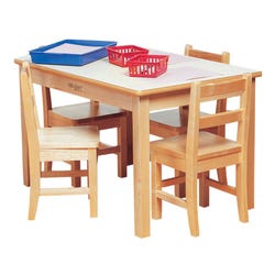 Childcraft Wood Table, Laminate Top, Rectangle, 48 x 24 x 22 Inches, Item Number 297503