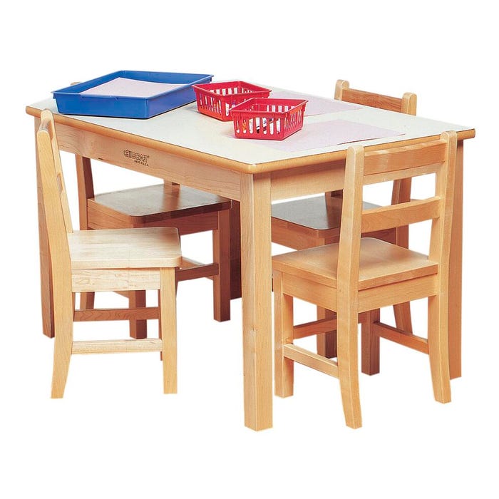 Childcraft Wood Table, Laminate Top, Rectangle, 36 x 24 x 24 Inches