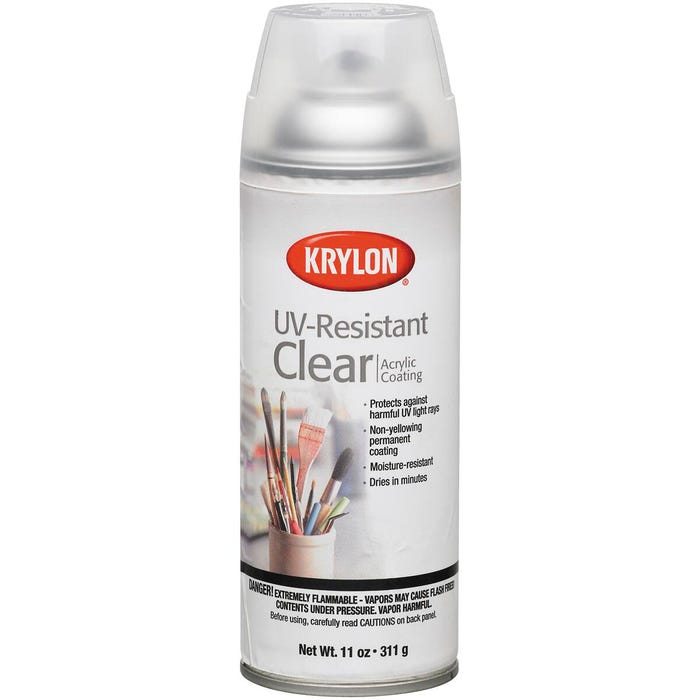 Krylon UV-Resistant Clear Acrylic Coating, Gloss, 11 Ounces