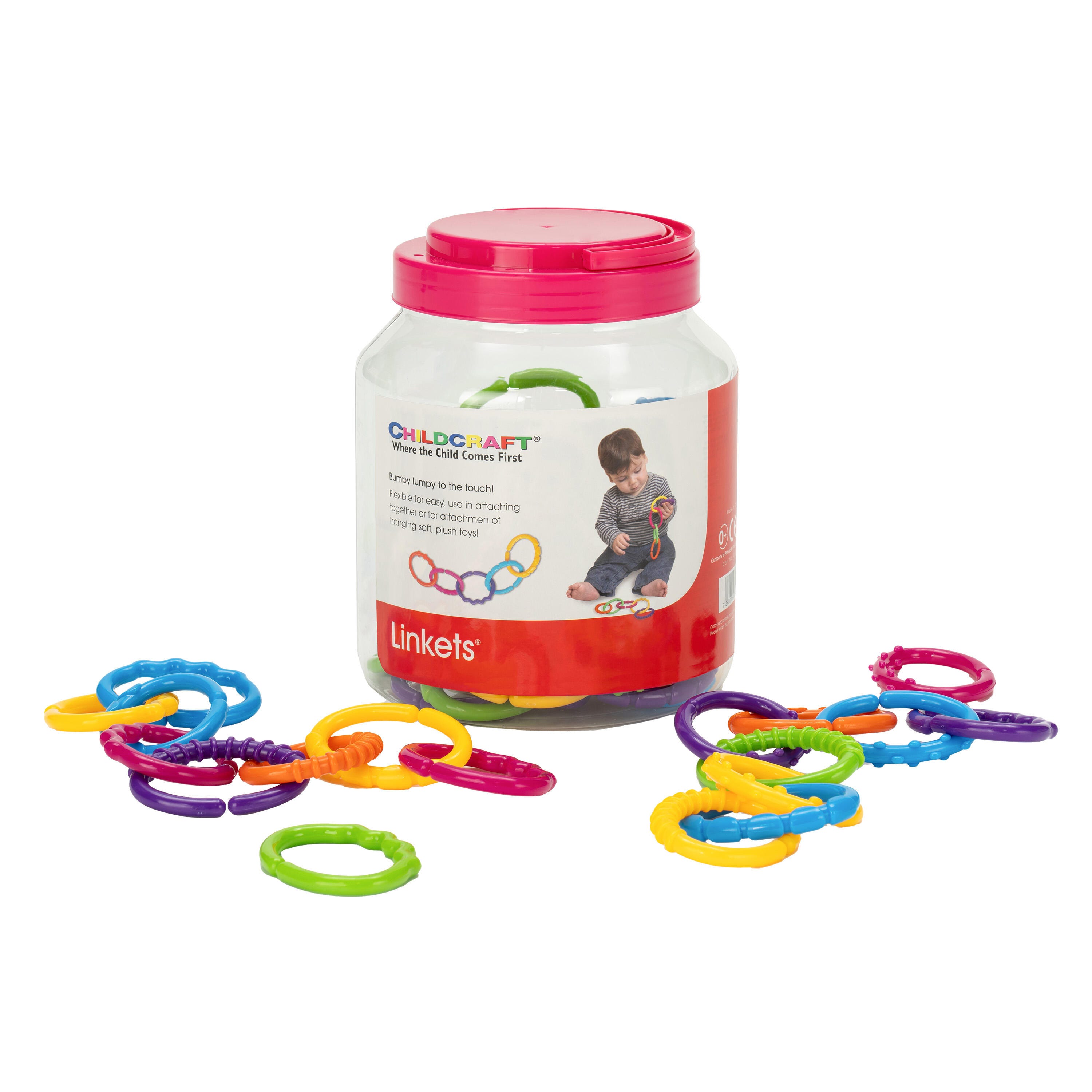 Childcraft Toddler Manipulatives Linkets, Set of 66 1500799