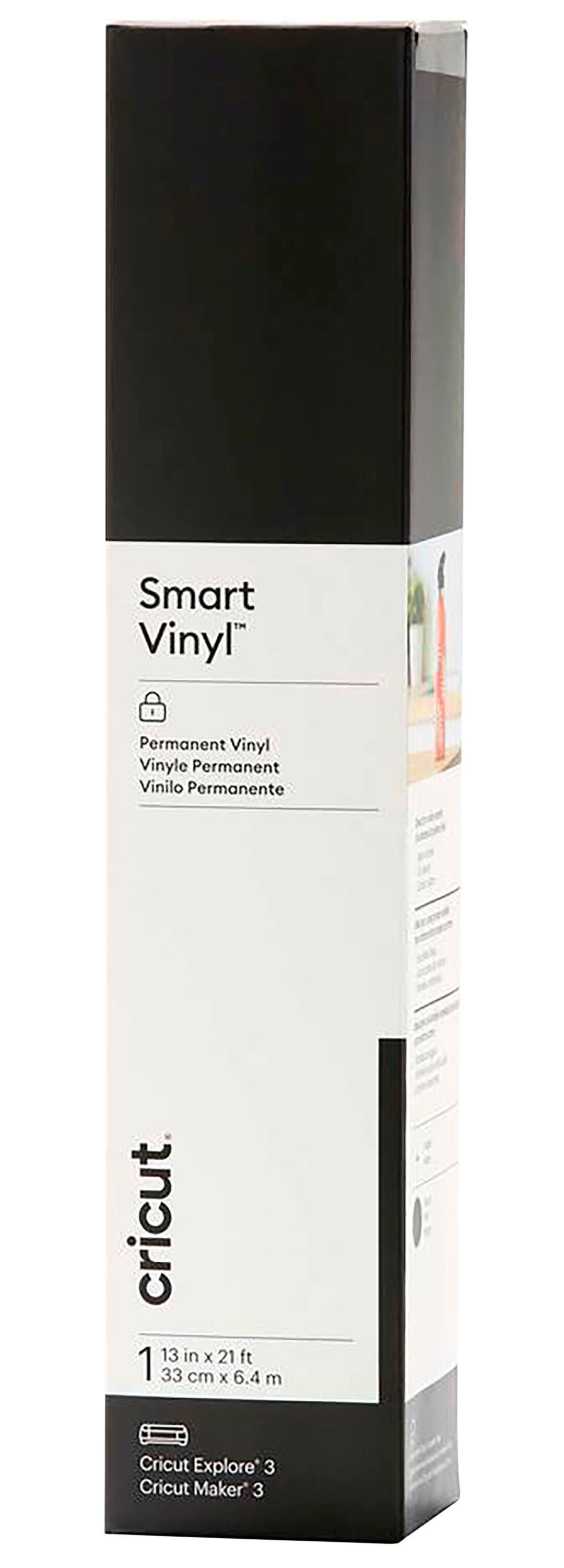 Cricut Permanent Smart Vinyl, 13 Inches x 21 Feet, Black Item Number, 2119403