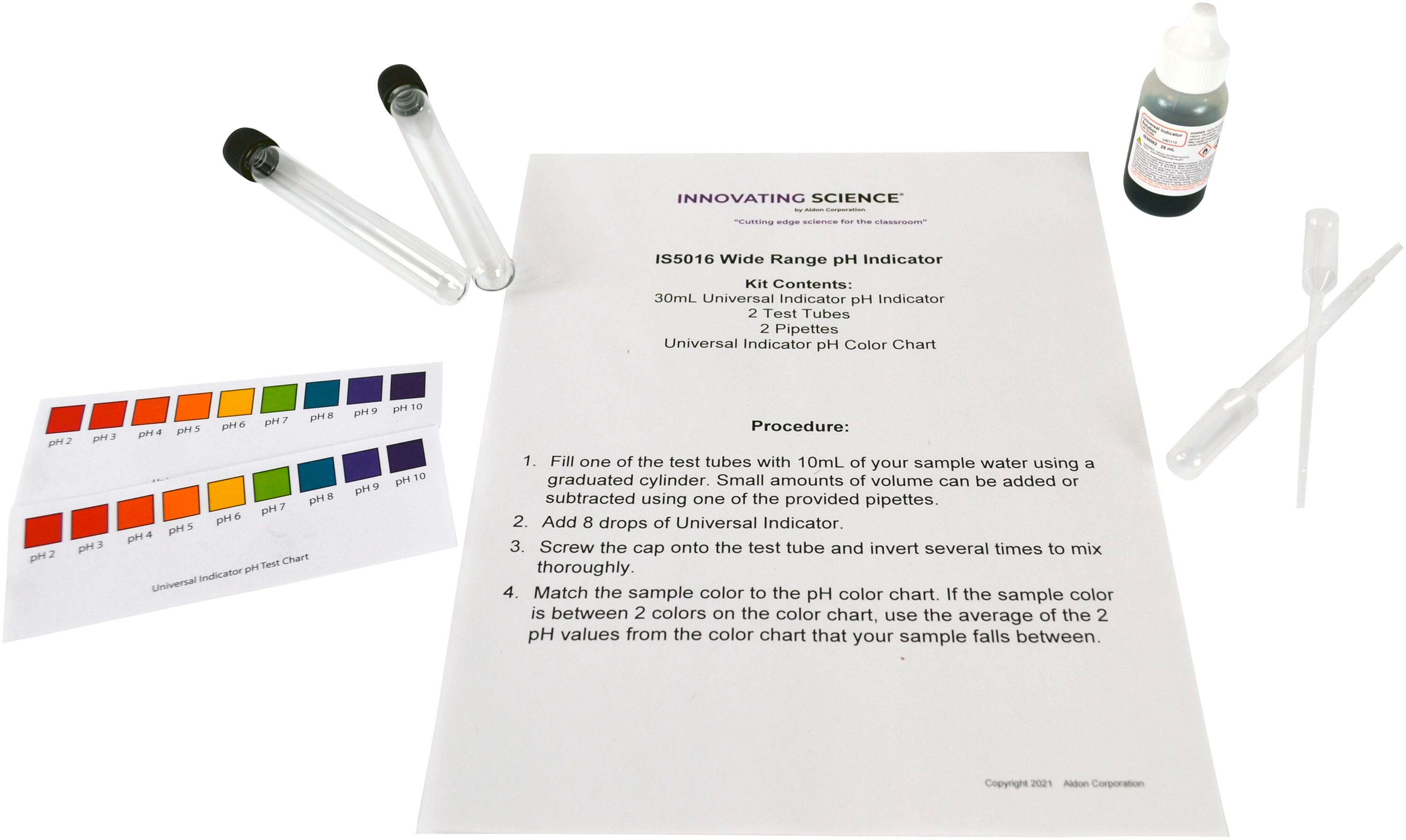 Image for Innovating Science Wide Range PH Water Test Kit from School Specialty