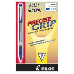 Pilot Precise Grip Rolling Ball Stick Pens, Bold Point, Blue Ink, Pack of 12 2131023