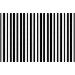 Schoolgirl Style Simply Stylish Black and White Stripe, Rectangle 4002524