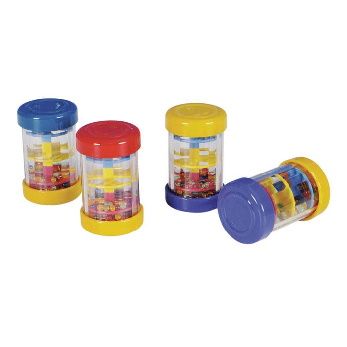 Edushape Mini Rainbow Bead Shaker Set, 4 Pieces