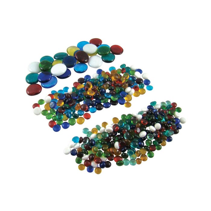 Jennifer's Mosaics Glass Globs Assortment, Assorted Colors, 3 Pounds