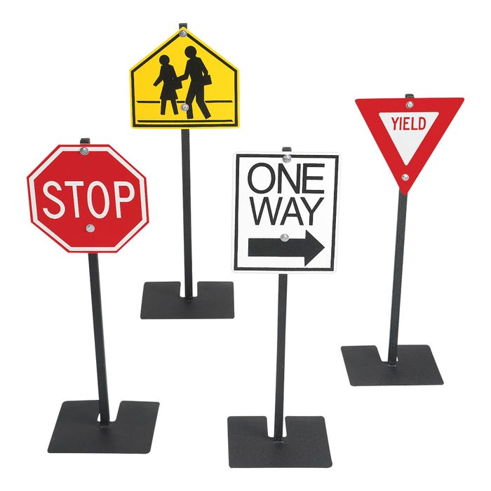 Angeles Traffic Signs Set, Set of 4