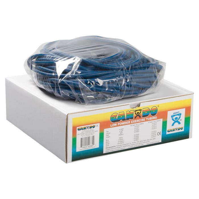 CanDo Exercise Tubing, Heavy, 100 Feet, Blue