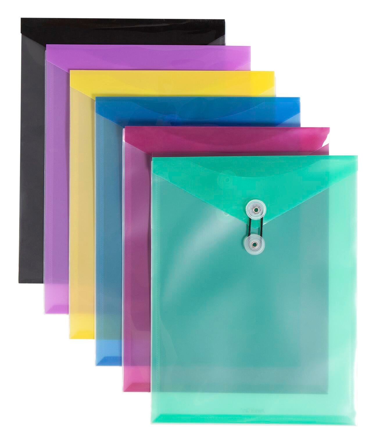 Image for Pendaflex ViewFront Poly Envelopes, Letter Size, Top Load, Assorted Colors, Pack of 24 from School Specialty