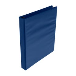 School Smart Round Ring View Binder, Polypropylene, 1 Inch, Blue 1439110