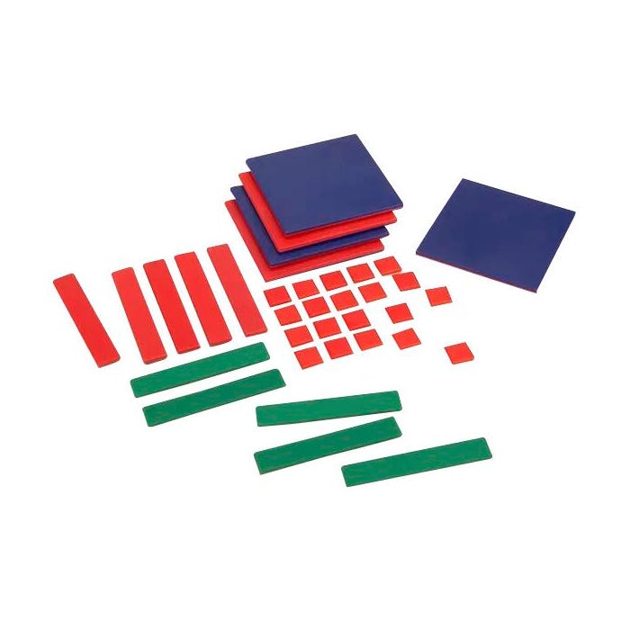 SI Manufacturing Algebra Tiles Student Set, Assorted Colors, 35 Pieces