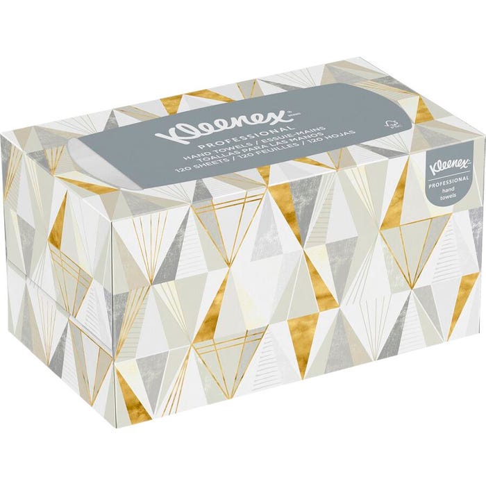 Kleenex Pop-up Box Hand Towels, White, Pack of 18