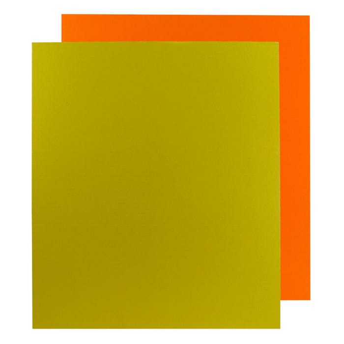 Flipside Two Sided Project Sheet, 22 x 28 Inch, Orange/Yellow, Bulk Pack of 25