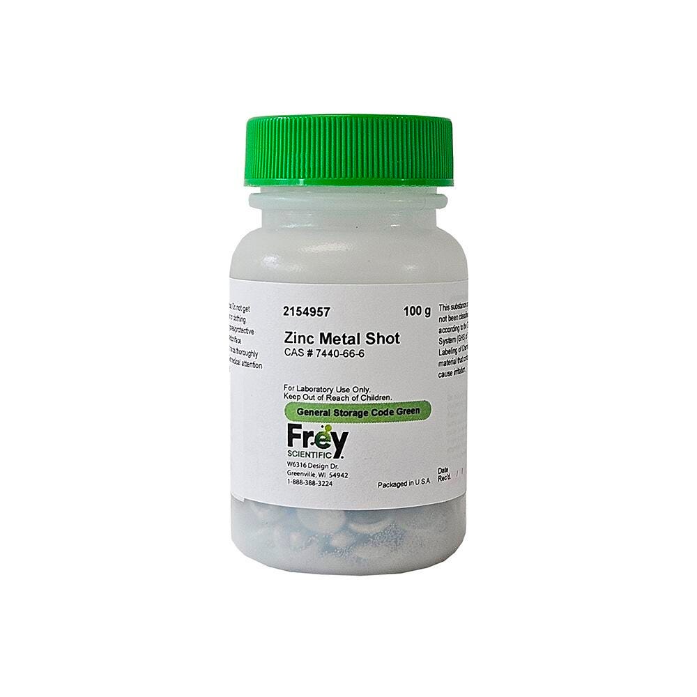 Image for Frey Scientific Zinc Metal Shot, Lab Grade, 100 Grams from School Specialty