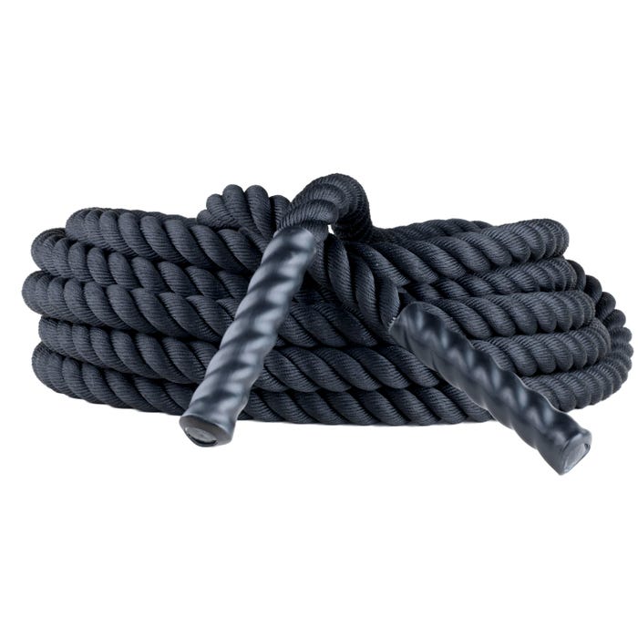 Champion Sports Rhino Poly Training Rope, 2 Inches x 40 Feet, Black