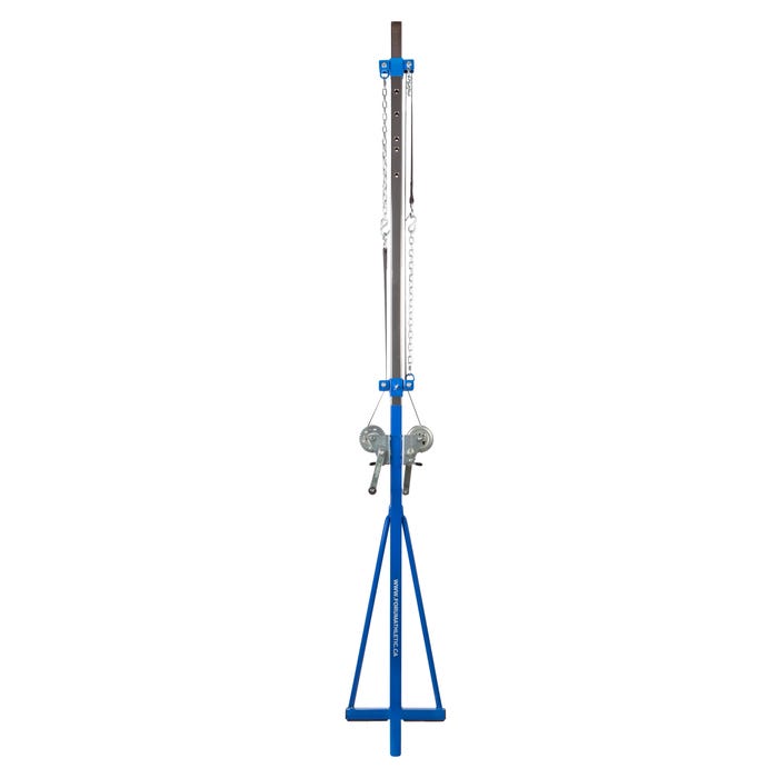Center Post for Recreational Volleyball Nets, Steel, Adjustable Height, 1-7/8 Inch Diameter