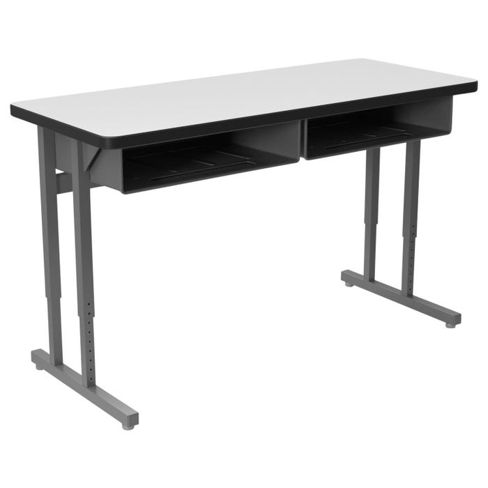 Classroom Select Advocate Pedestal Leg Two Student Desk