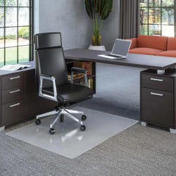 Deflecto All Pile Studded Chair Mat Without Lip, 45 x 53 Inches, Polycarbonate, Rectangle 1442172