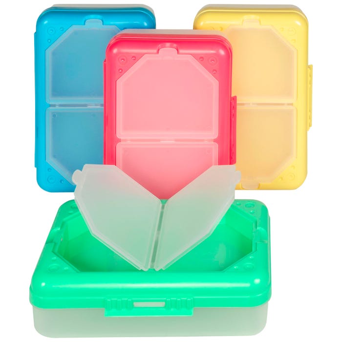 C-Line Storage Box with 3 Compartments, Colors Vary
