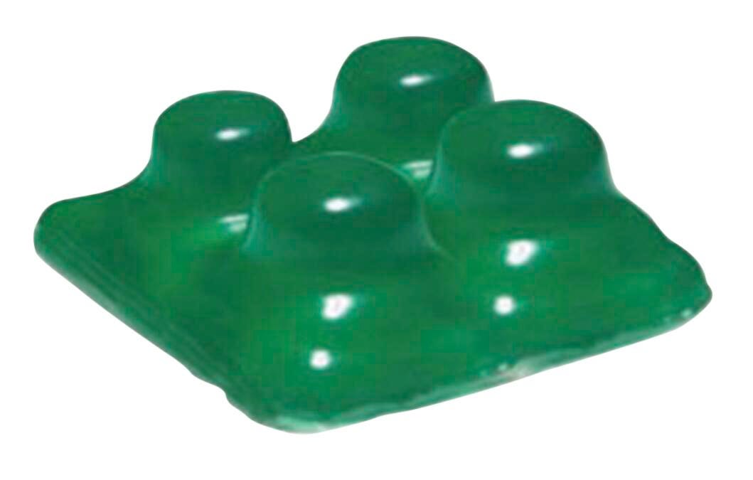 Abilitations Gel E Fidget Gadget, 2-3/4 x 2-1/2 x 7/8 Inches, Green 1407922