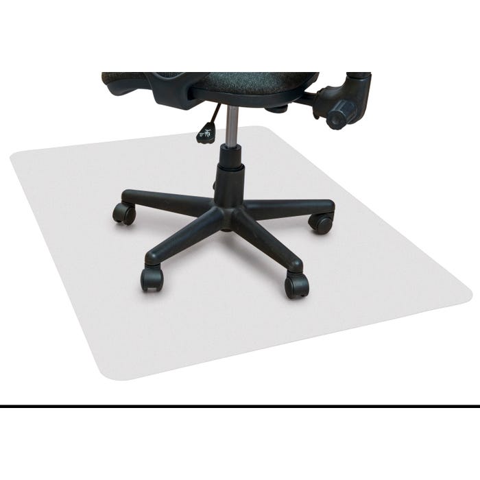 Floortex Ecotex Hard Floor Rectangular Chair Mat, Hard Floor, 30 x 48 Inches, 0.10 Inch Thickness, Clear