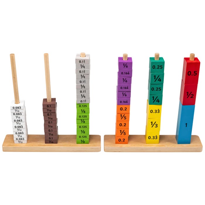 Educational Advantage Fraction And Decimal Tower