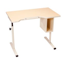 Image for Populas Adjustable Height Wheelchair-Accessible Laminate Desk, 40 x 24 x 23 to 33 Inches from School Specialty