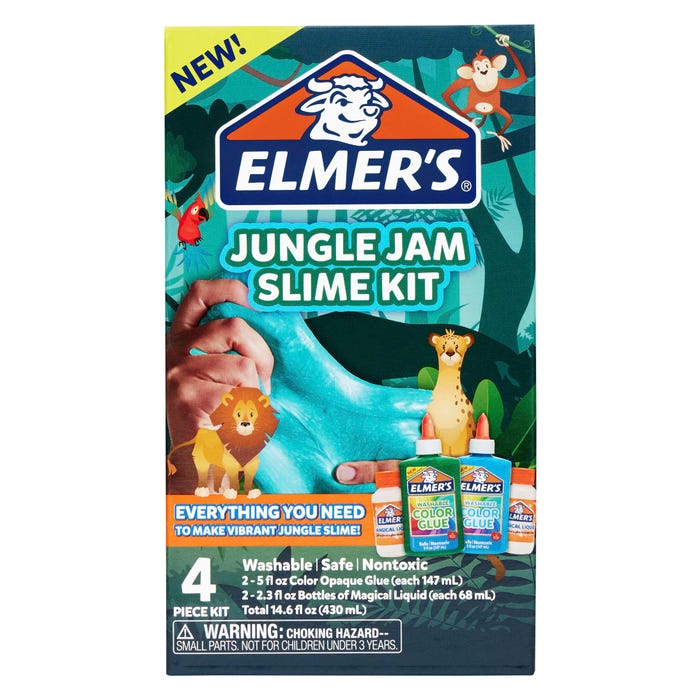 Elmer's Jungle Jam Slime Kit, 4 Piece Set