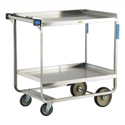 Lakeside Stainless Steel 2 Shelf Utility Cart, 700 Pound Capacity, 22-3/8 x 38-5/8 x 37-1/8 Inches