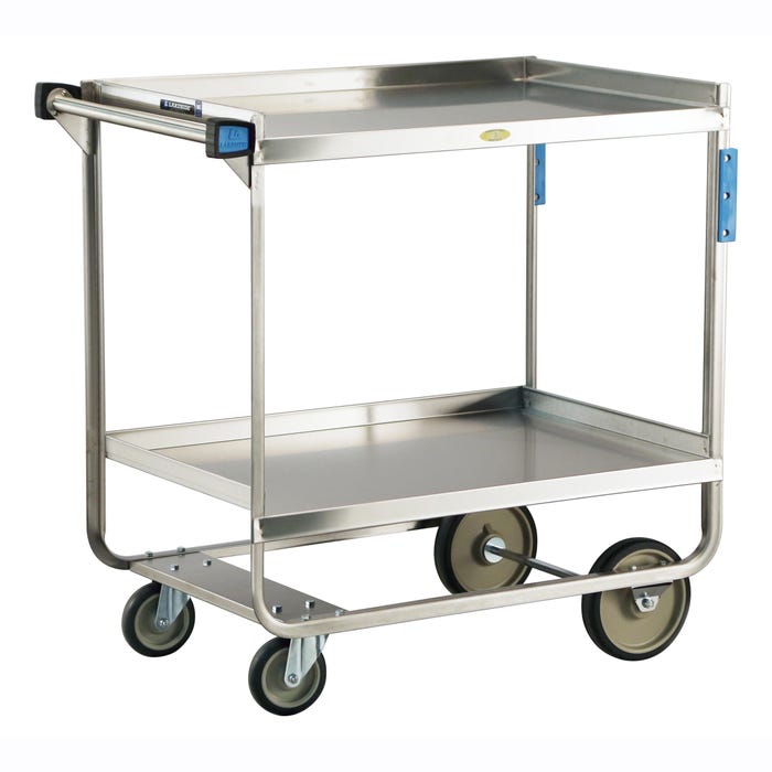 Lakeside Stainless Steel 2 Shelf Utility Cart, 700 Pound Capacity, 22-3/8 x 38-5/8 x 37-1/8 Inches