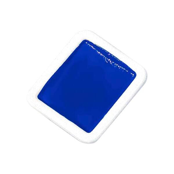 Prang Non-Toxic Semi-Moist Watercolor Paint Refill, Plastic Half Pan, Blue, Pack of 12, Item Number 001272