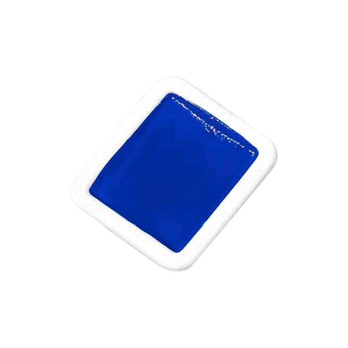 Prang Non-Toxic Semi-Moist Watercolor Paint Refill, Plastic Half Pan, Blue, 12 Pans