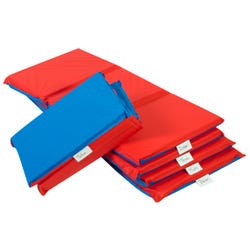Image for Childcraft Premium 3-Fold Rest Mats, 48 x 24 x 2 Inches, Pack of 5 from School Specialty
