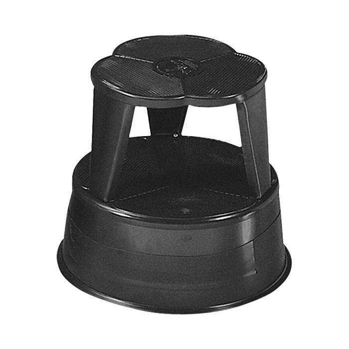 Cramer Rolling Step Stool, Black