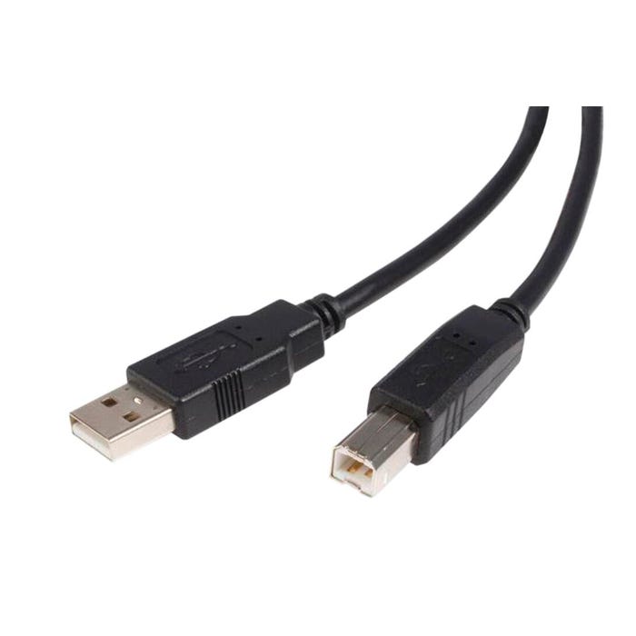 StarTech USB 2.0 A to B Cable, 15 Feet, Black