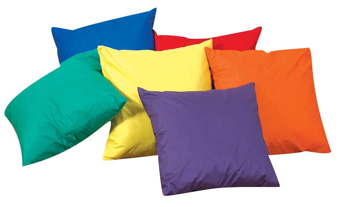 Children's Factory Pillow Set, 12 Inches, Primary Color, Set of 6 1475834