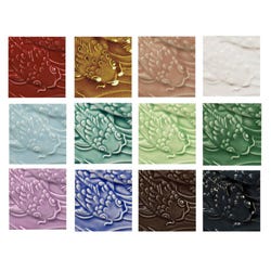 AMACO Low Fire Gloss 7 to 12 Glazes Class Pack 2, Assorted Colors, Set of 12 Pints, Item Number 2095455