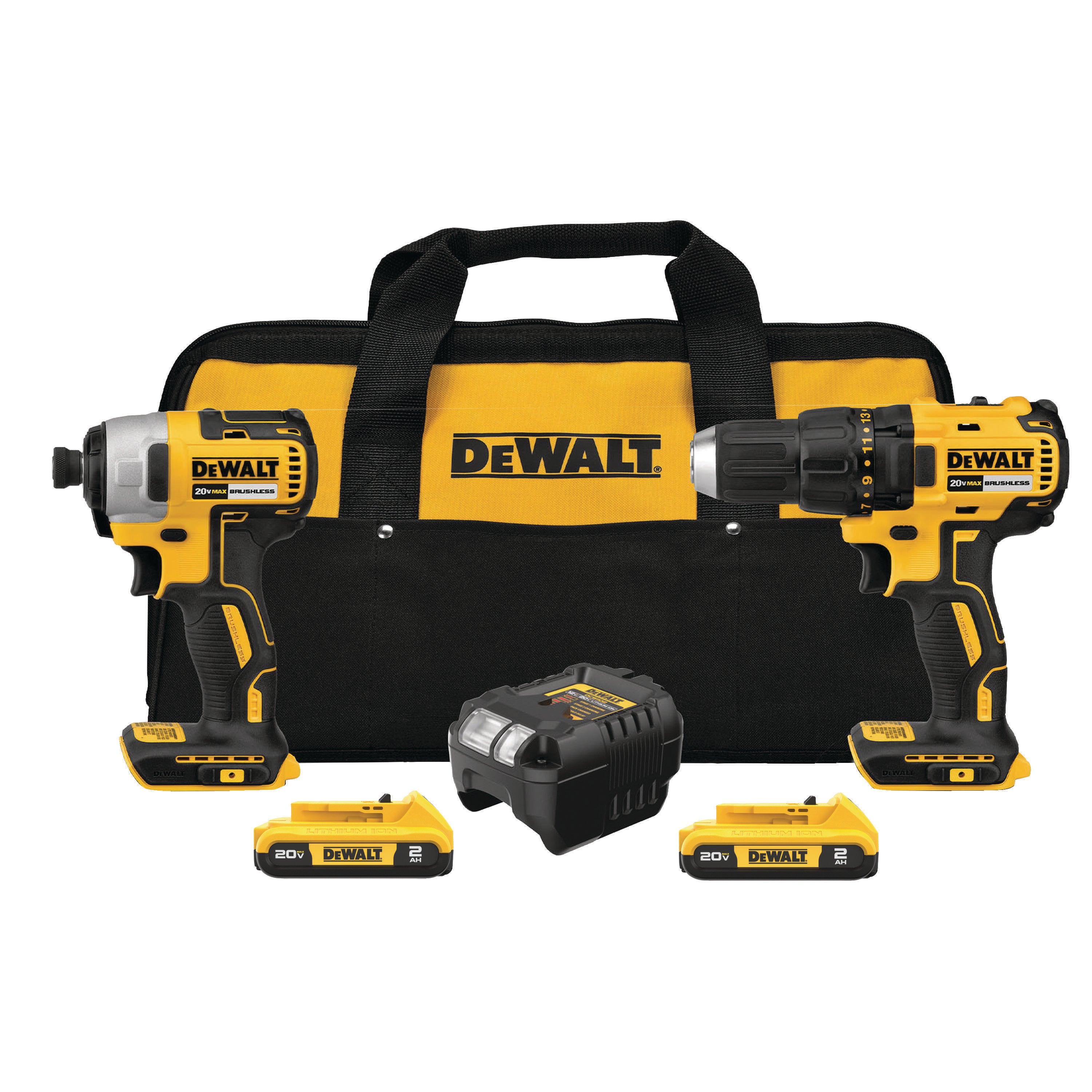 DEWALT 20V MAX Brushless Drill and Impact Driver Combo Kit