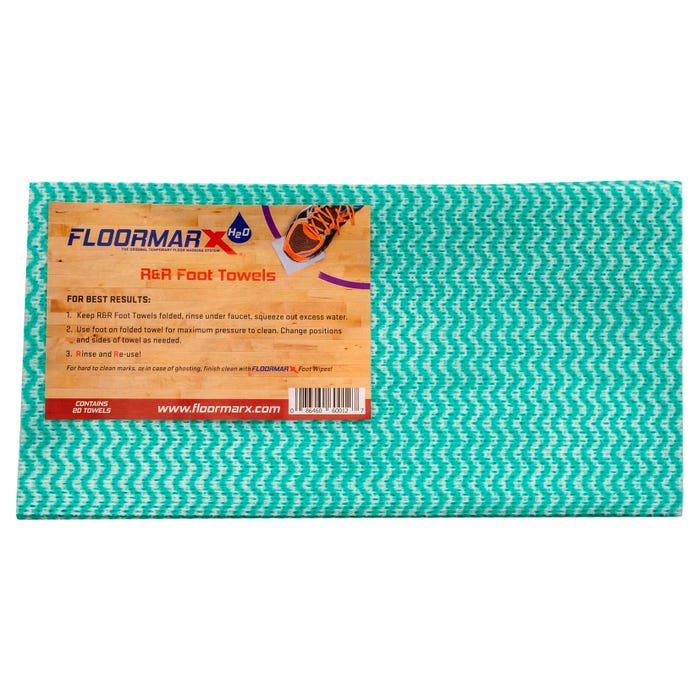 FloormarX H2O R&R Foot Towel, Pack of 20