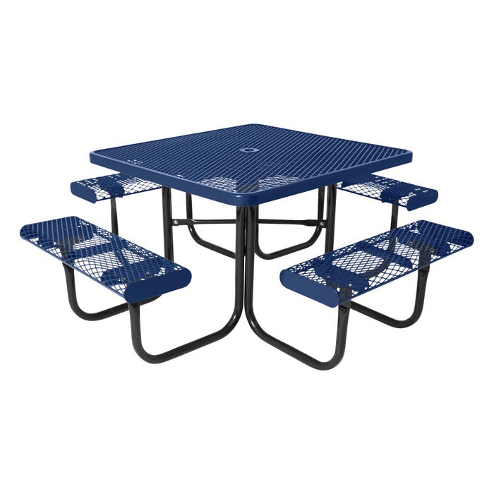 Ultrasite 358 Series Square Portable/Surface Mount Thermoplastic Four Seat Picnic Table