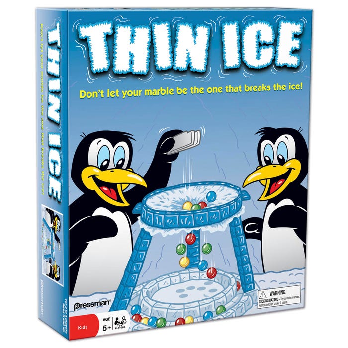Pressman Toy Thin Ice Game, Ages 5 and Up