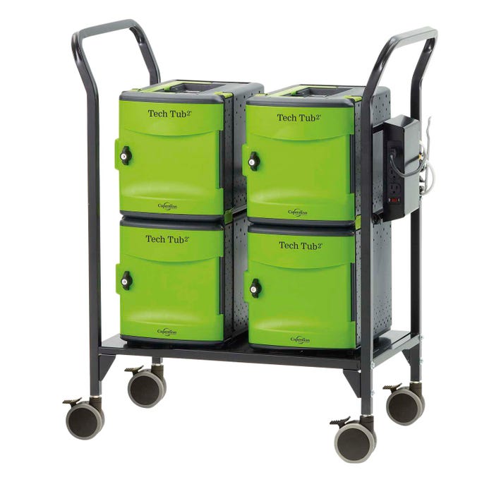 Copernicus Tech Tub2 Modular Cart for Large USB Adapters, Holds 24 Devices