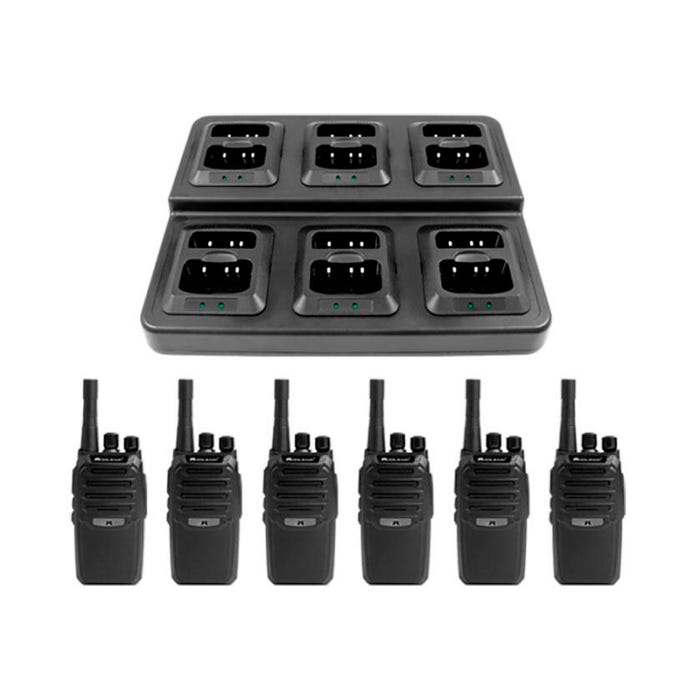 Midland BizTalk BR200 Business Radio Bundle, 6 Radios and Charger