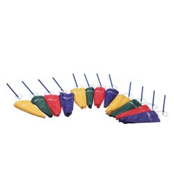 Image for FlagHouse WindWand, 40 Inches, Assorted Colors, Set of 12 from School Specialty