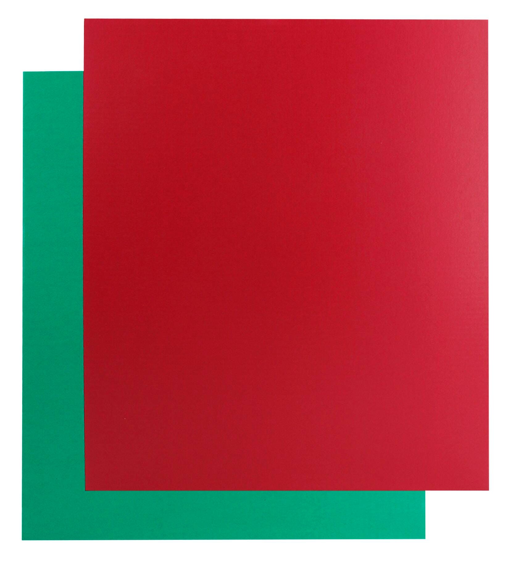 Flipside Two Sided Project Sheet, 22 x 28 Inch, Red/Green , Bulk Pack of 25, Item Number 2102234