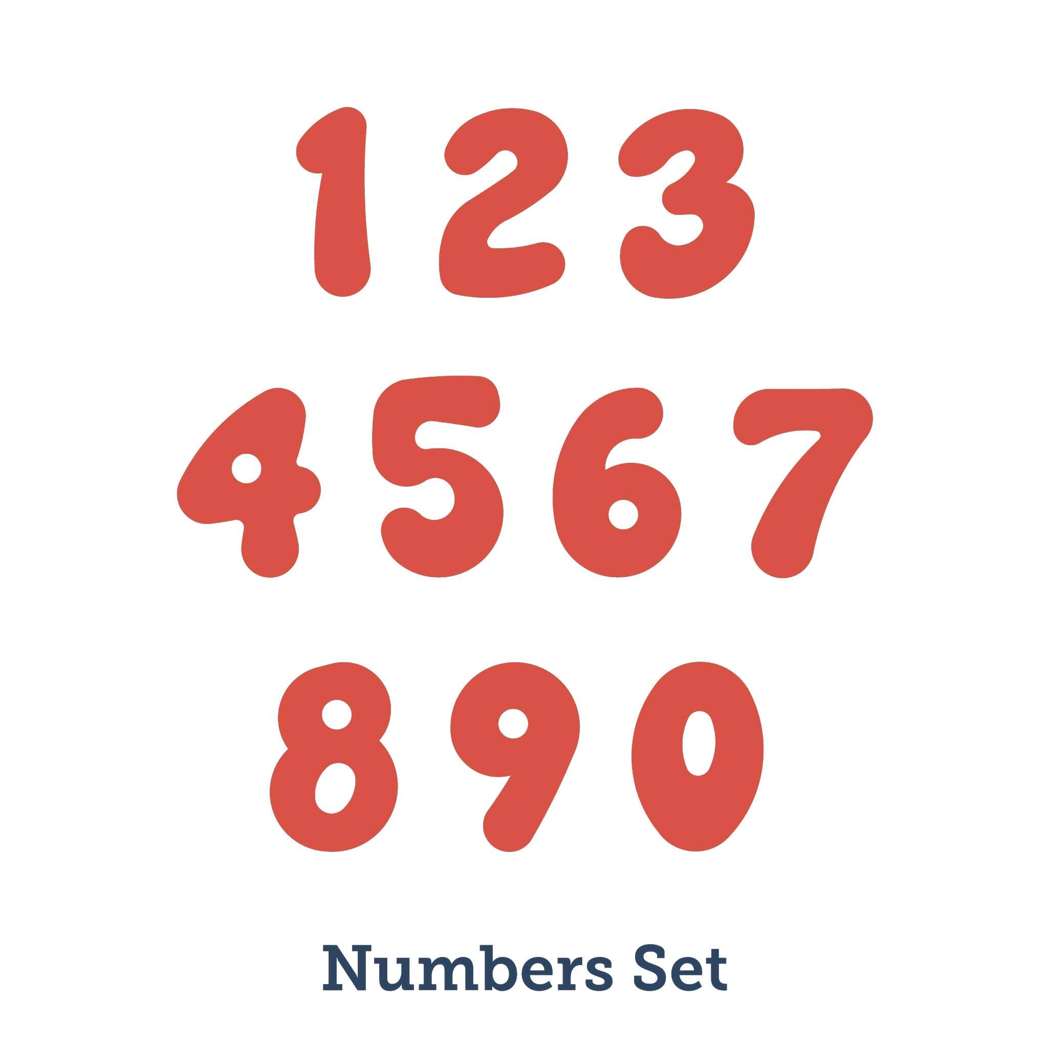 Image for AccuCut Number Dies, Jellybean, 4 Inches, Set of 10 from School Specialty