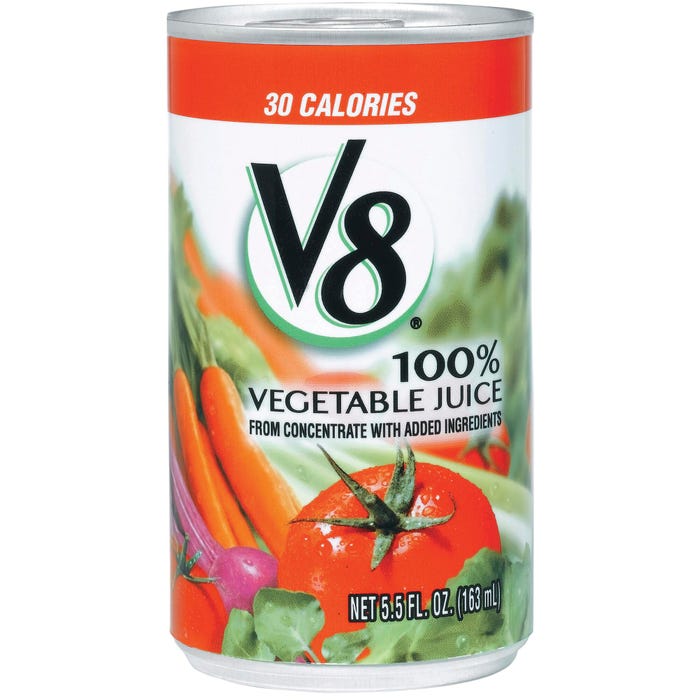 V8 Vegetable Juice, 5-1/2 Ounces, 48 Cans
