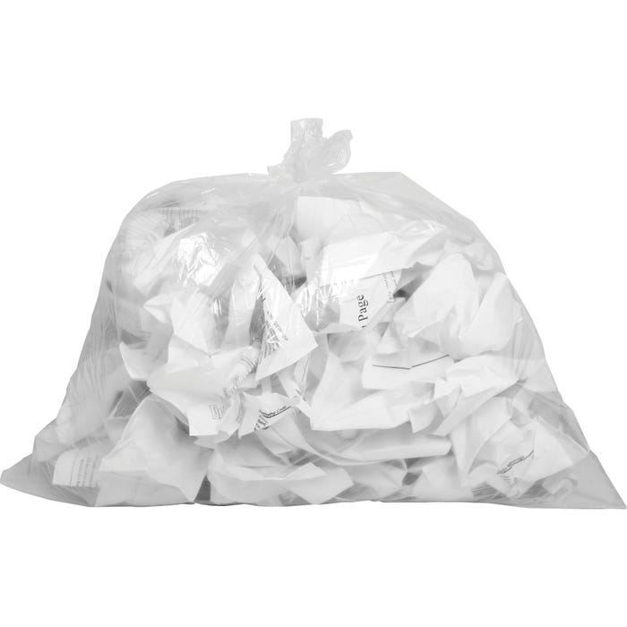 Genuine Joe Low Density Can Liners, 10 Gallons, 0.60 mil, Clear, Pack of 500