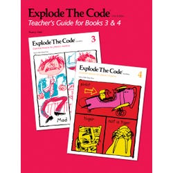 Explode The Code Teacher's Guide, Literacy & Phonics, 2nd Edition, Books 3 and 4