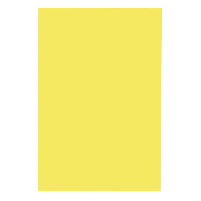 School Smart Folding Bristol Board, 12 x 18 Inches, Canary, Pack of 100